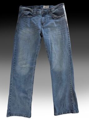 TK Axel Jeans Mens 36x34 (38x32.5) Medium Wash Denim Slim Bootcut Leg Pockets